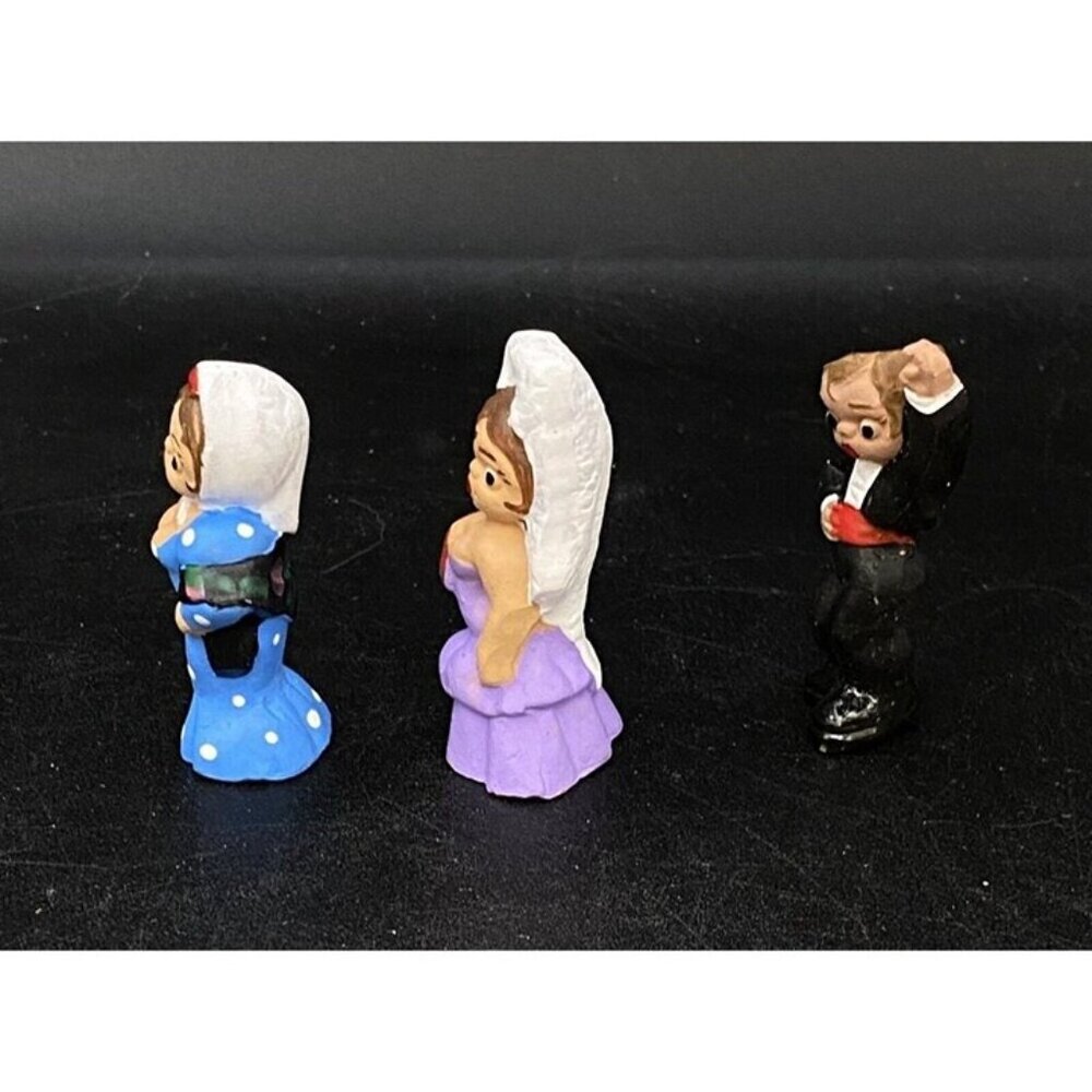 Spanish Flamenco Dancer Matador Mud People Lot 3 Clay Terra Cotta Alborox #14 - Picture 6 of 8